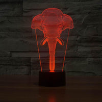 Thumbnail for Limited Edition 3D Hologram Elephant LED Lamp