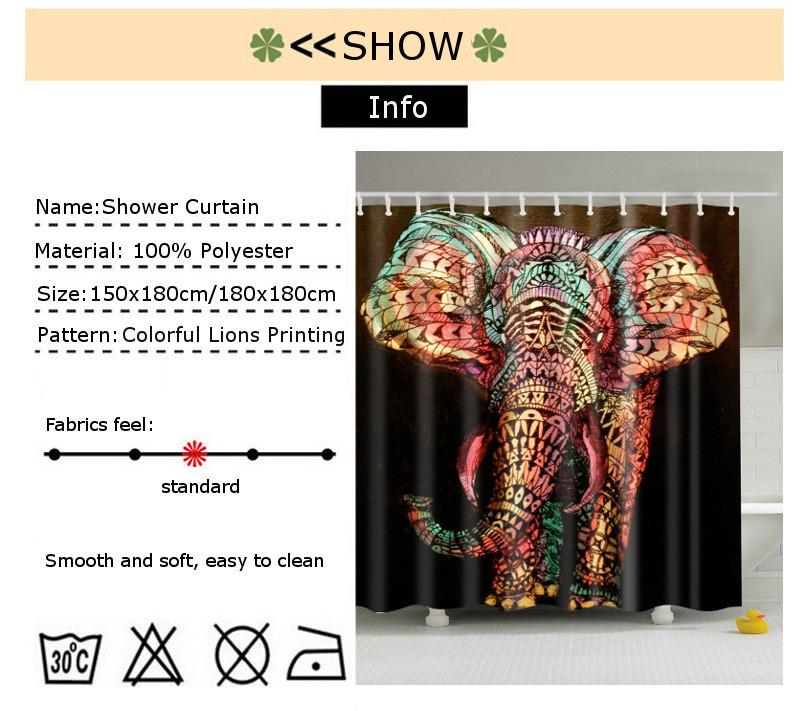 Elephant Shower Curtain