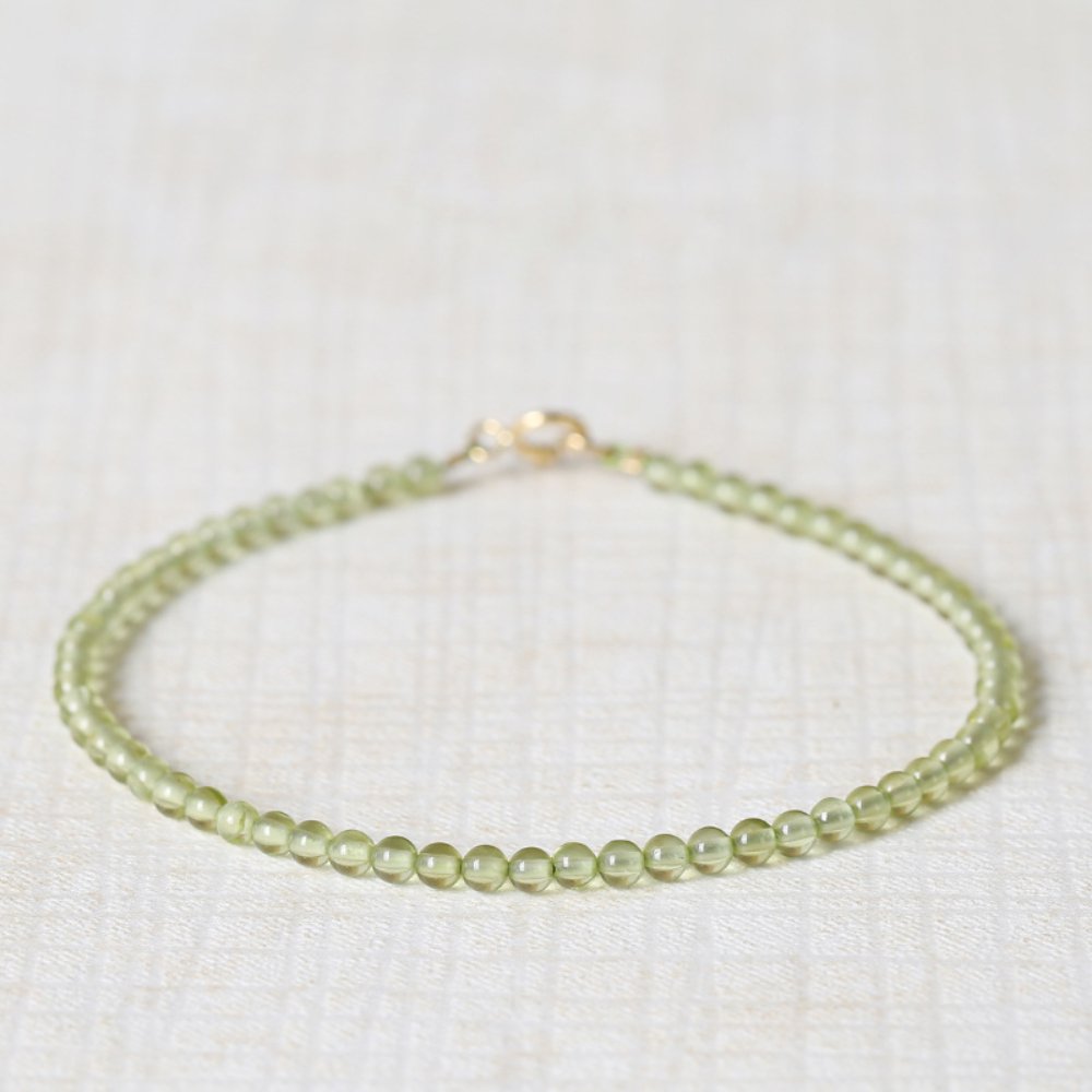 Pure Green Peridot Bracelet