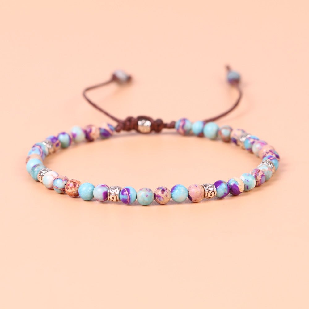 Purple Jasper Charm Bracelet