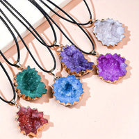 Thumbnail for Natural Geode Stone Pendant Necklace