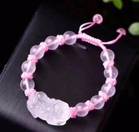 Thumbnail for Rose Quartz  PIXIU Bracelet - Attract an ABUNDANCE of LOVE & WEALTH