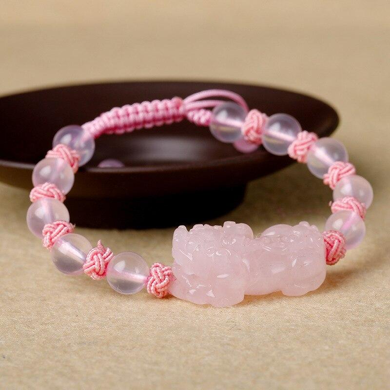 Rose Quartz  PIXIU Bracelet - Attract an ABUNDANCE of LOVE & WEALTH