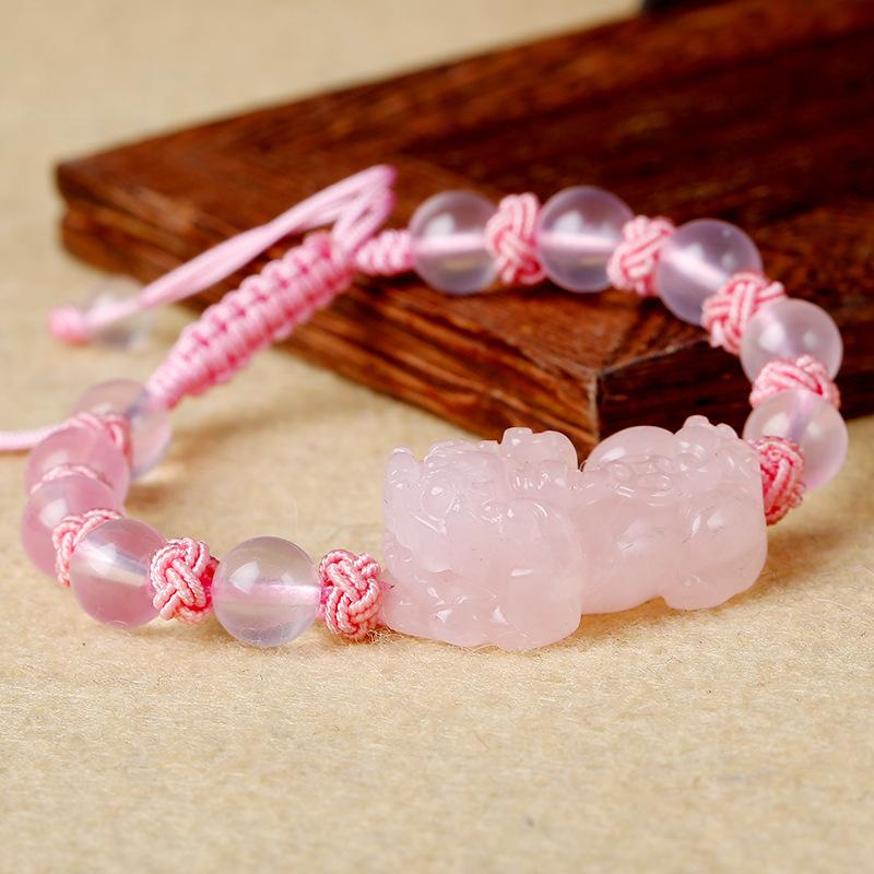 Rose Quartz  PIXIU Bracelet - Attract an ABUNDANCE of LOVE & WEALTH