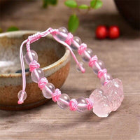 Thumbnail for Rose Quartz  PIXIU Bracelet - Attract an ABUNDANCE of LOVE & WEALTH