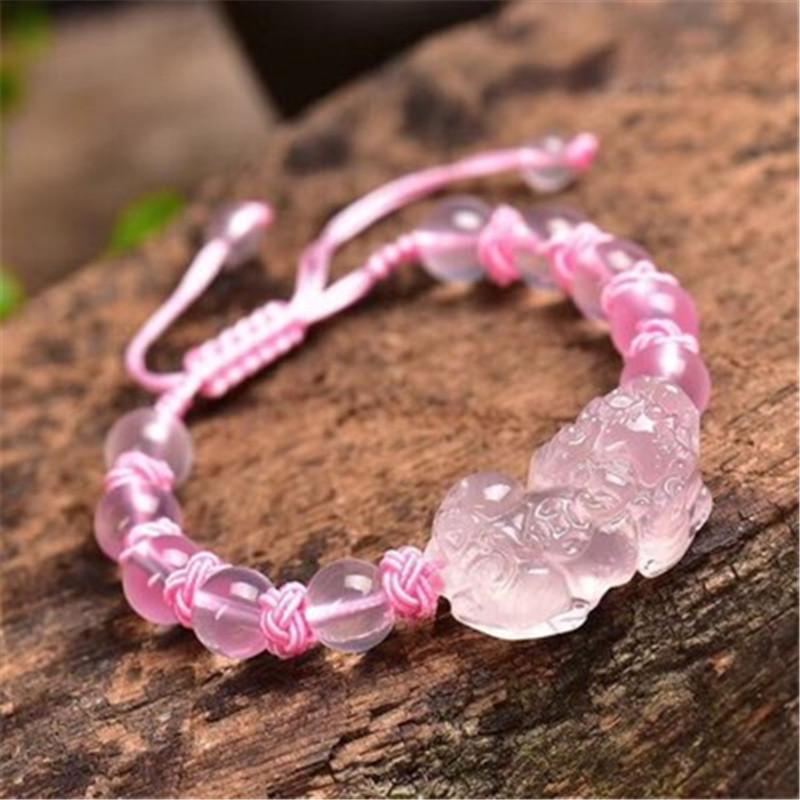 Rose Quartz  PIXIU Bracelet - Attract an ABUNDANCE of LOVE & WEALTH