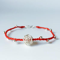 Thumbnail for 925 Sterling Silver & Red Rope Yarn Ball Charm