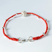 Thumbnail for 925 Sterling Silver & Red Rope Yarn Ball Charm