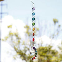 Thumbnail for Hand Made Chakra Moon & Crystal Sparkling Sun Catcher