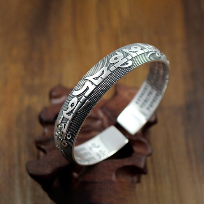 Six Words Mantra Buddhist Couple Bangle