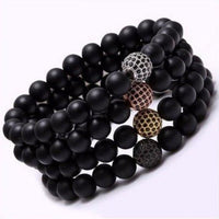 Thumbnail for Black Matte Natural Stone Bracelet