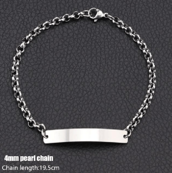 Stainless Steel Custom Spotify Code 'Playable' Bracelet