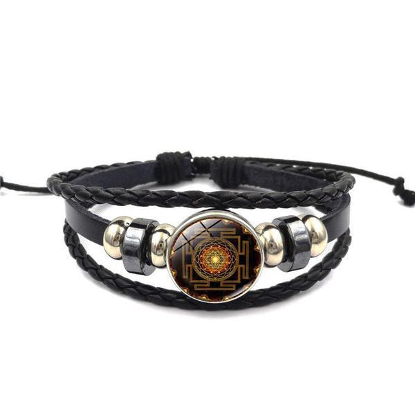 Sri Yantra Sacred Geometry Multi-Layer Bracelet