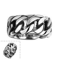 Thumbnail for Mens Quality Stainless Steel Link Ring