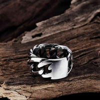 Thumbnail for Mens Quality Stainless Steel Link Ring