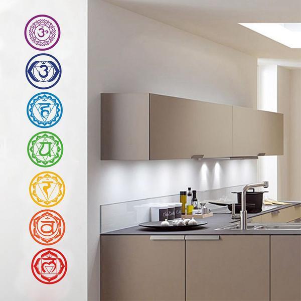 7 Chakra Vinyl Wall Stickers