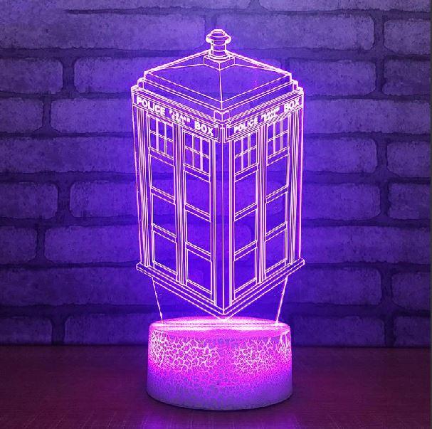 Doctor Who TARDIS 7 Color LED Lamp-Great Gift for Whovians!