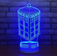 Thumbnail for Doctor Who TARDIS 7 Color LED Lamp-Great Gift for Whovians!