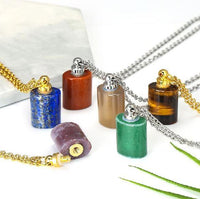 Thumbnail for Comforting Essential Oil Natural Stone Perfume Necklace - 5 Stone Choices