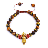 Thumbnail for Tiger's Eye with Tibetan Om Mani Padme Hum Mantra Feng Shui Bracelet