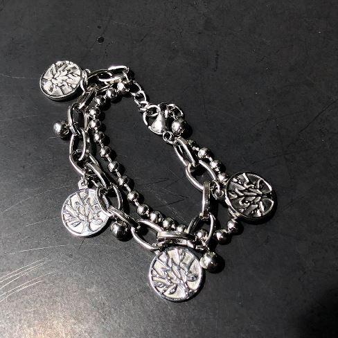 Titanium Steel TREE OF LIFE Charm Bracelet