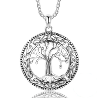 Thumbnail for 925 Sterling Silver Celtic Design Tree of Life Pendant Necklace