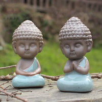 Thumbnail for Glazed Buddha Tea Pet Cute Figurine