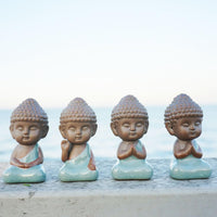 Thumbnail for Glazed Buddha Tea Pet Cute Figurine