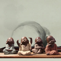 Thumbnail for 4pc/Set Tao Mi Adorable Buddha Monks Tea Pet Figurines -FREE WORLDWIDE SHIPPING!