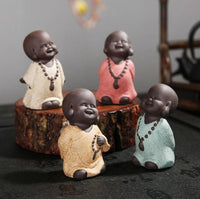 Thumbnail for Cute Mini Monk with Beads Tea Pet Figurine