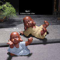 Thumbnail for 5pc/Set Top Quality Buddha Monk Tea Pet Figurines