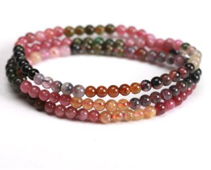 Natural Tourmaline Bead BALANCING Wrap Bracelet