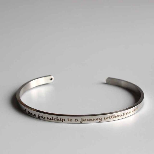 x_'NO MUD.. NO LOTUS"  Stainless Steel Inspirational Bangles.