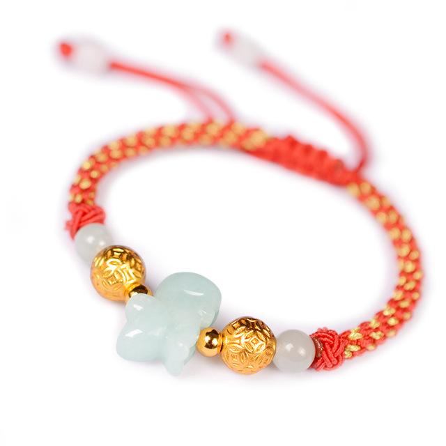 2024-YEAR OF THE DRAGON- Attract GOOD LUCK with Silver & JADE Zodiac bracelet