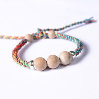 Thumbnail for Handmade Braided Camphor Wood  NATURAL MOSQUITO REPELLENT Rope bracelet-Fits Kids!