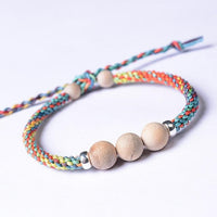 Thumbnail for Braided CAMPHOR Wood NATURAL MOSQUITO REPELLENT Rope Bracelet-ADULT Sizing