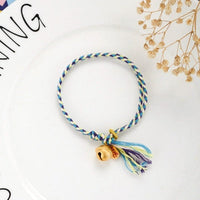 Thumbnail for Hand Woven Multicolored 'PICK ME UP' Rope Bell Bracelet