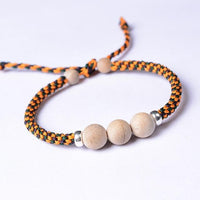 Thumbnail for Braided CAMPHOR Wood NATURAL MOSQUITO REPELLENT Rope Bracelet-ADULT Sizing