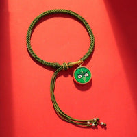 Thumbnail for Handmade Tibetan Bracelet with Fillable Glass Locket for Memorial Keepsake