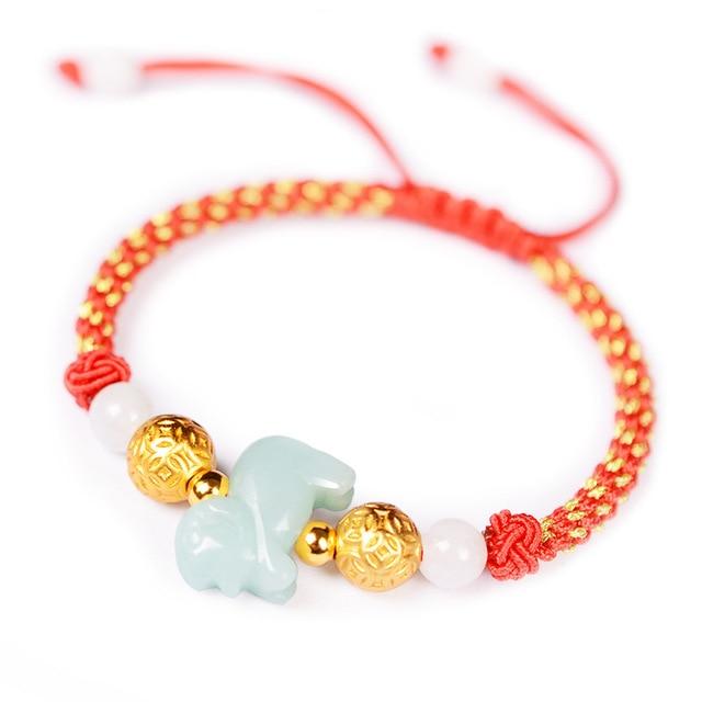 2024-YEAR OF THE DRAGON- Attract GOOD LUCK with Silver & JADE Zodiac bracelet