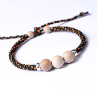 Thumbnail for Braided CAMPHOR Wood NATURAL MOSQUITO REPELLENT Rope Bracelet-ADULT Sizing