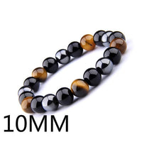 Thumbnail for Natural Obsidian, Hematite & Assd Tiger Eye Beads MANIFEST GOALS Bracelet