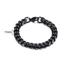 Thumbnail for Men's TITANIUM STEEL Miami Cuban Link CLASSIC DUDE Bracelet in 4 Colors -Sizes up to 9 inches