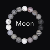 Thumbnail for Natural Stone Solar System 'OUR PLANETS'  Bracelet-  9 Different Planets + Sun & Moon