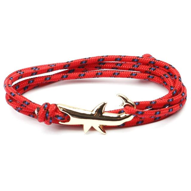 SHARK ATTACK! Survival paracord Shark Bracelet-7 colors, Adjustable Sizing