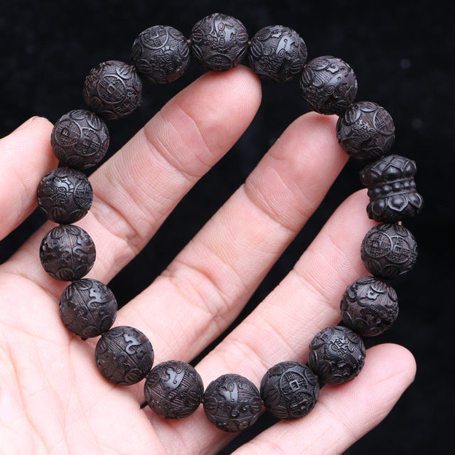 Lucky Karma PIXIU Wooden Bead Bracelet