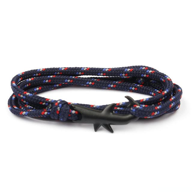 SHARK ATTACK! Survival paracord Shark Bracelet-7 colors, Adjustable Sizing