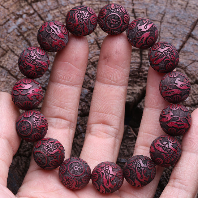 Lucky Karma PIXIU Wooden Bead Bracelet