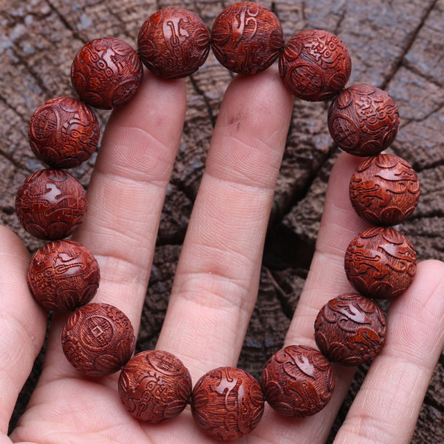 Lucky Karma PIXIU Wooden Bead Bracelet