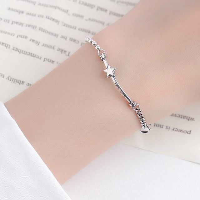 THAI SILVER Good Luck 'SHOOT FOR THE STARS' Bracelet